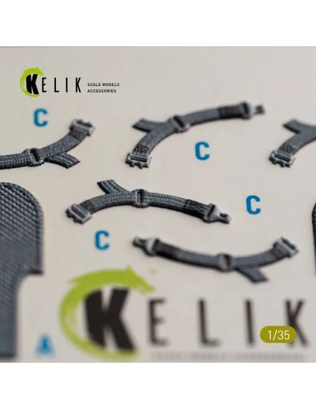 UH-1B HUEY CARGO BAY - interior 3D decals for Trumpeter, 1/35 - Kel...