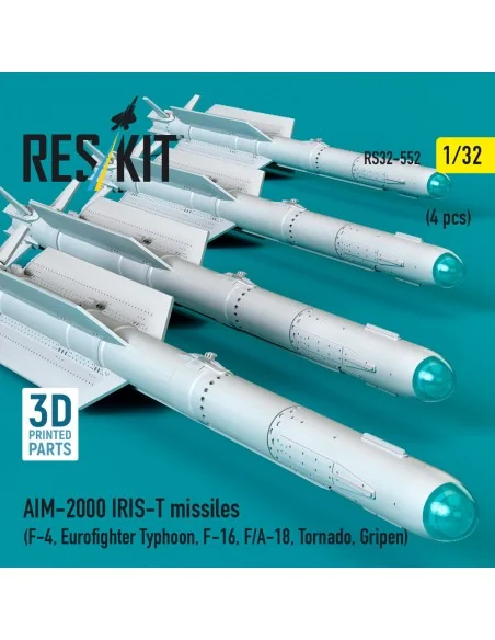 AIM-2000 IRIS-T missiles (4 pcs) (F-4, Eurofighter Typhoon, F-16, F...