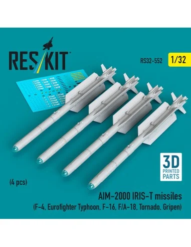 AIM-2000 IRIS-T missiles (4 pcs) (F-4, Eurofighter Typhoon, F-16, F...