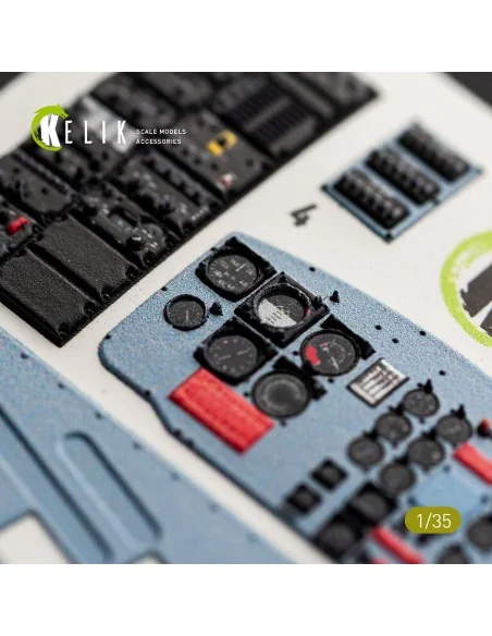 UH-1B HUEY - interior 3D decals for Trumpeter, 1/35 - Kelik K35048