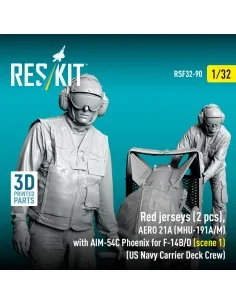 Red jerseys (2 pcs), AERO 21A (MHU-191A/M) with AIM-54C Phoenix for...