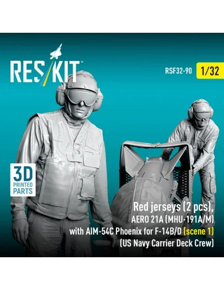 Red jerseys (2 pcs), AERO 21A (MHU-191A/M) with AIM-54C Phoenix for...