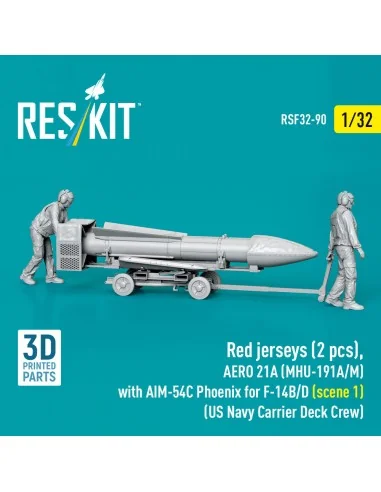 Red jerseys (2 pcs), AERO 21A (MHU-191A/M) with AIM-54C Phoenix for...