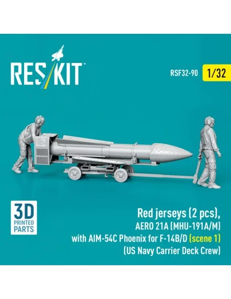 Red jerseys (2 pcs), AERO 21A (MHU-191A/M) with AIM-54C Phoenix for...