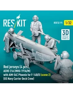 Red jerseys (4 pcs), AERO 21A (MHU-191A/M) with AIM-54C Phoenix for...