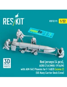 Red jerseys (4 pcs), AERO 21A (MHU-191A/M) with AIM-54C Phoenix for... 2