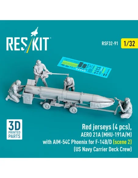 Red jerseys (4 pcs), AERO 21A (MHU-191A/M) with AIM-54C Phoenix for...