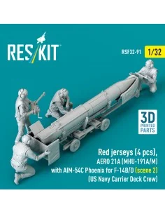 Red jerseys (4 pcs), AERO 21A (MHU-191A/M) with AIM-54C Phoenix for... 2