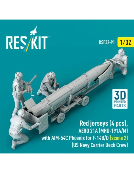 Red jerseys (4 pcs), AERO 21A (MHU-191A/M) with AIM-54C Phoenix for...