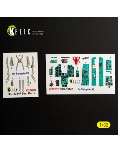 MiG-23 MF - interior 3D decals for Trumpeter, 1/32 - Kelik K32070 2