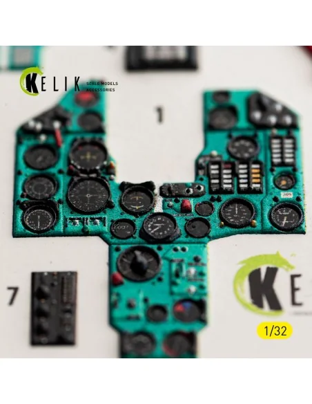MiG-23 MF - interior 3D decals for Trumpeter, 1/32 - Kelik K32070