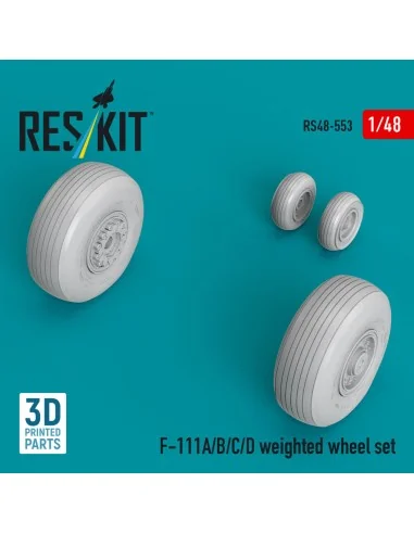 F-111A/B/C/D weighted wheel set (3D Printed), 1/48 - ResKit Models ...
