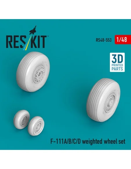 F-111A/B/C/D weighted wheel set (3D Printed), 1/48 - ResKit Models ...