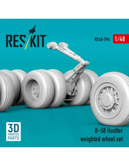 B-58 Hustler weighted wheel set (3D Printed), 1/48 - ResKit Models ...