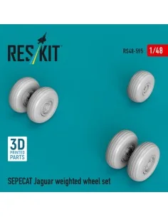 SEPECAT Jaguar weighted wheel set (3D Printed), 1/48 - ResKit Model... 2