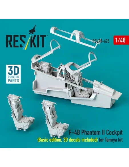 F-4B Phantom II Cockpit (Basic edition, 3D decals included) (3D Pri...