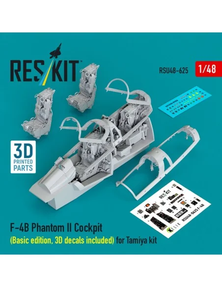 F-4B Phantom II Cockpit (Basic edition, 3D decals included) (3D Pri...