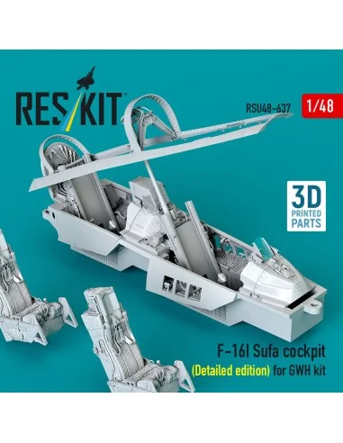 F-16I Sufa cockpit (Detailed edition) (3D Printed) for Great Wall H...