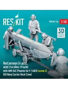 Red jerseys (4 pcs), AERO 21A (MHU-191A/M) with AIM-54C Phoenix for...