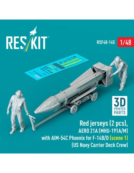 Red jerseys (2 pcs), AERO 21A (MHU-191A/M) with AIM-54C Phoenix for...
