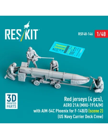 Red jerseys (4 pcs), AERO 21A (MHU-191A/M) with AIM-54C Phoenix for...