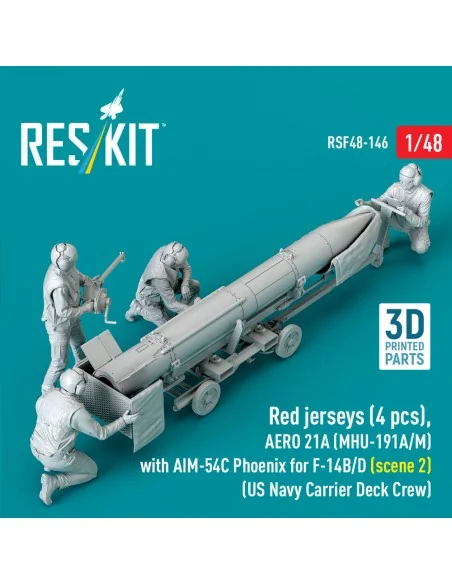 Red jerseys (4 pcs), AERO 21A (MHU-191A/M) with AIM-54C Phoenix for...