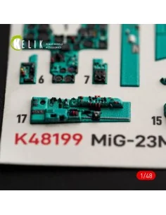MiG-23MF - interior 3D decals for Trumpeter, 1/48 - Kelik K48199