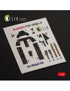 FW-190D-9 - interior 3D decals for MiniArt, 1/48 - Kelik K48202 2