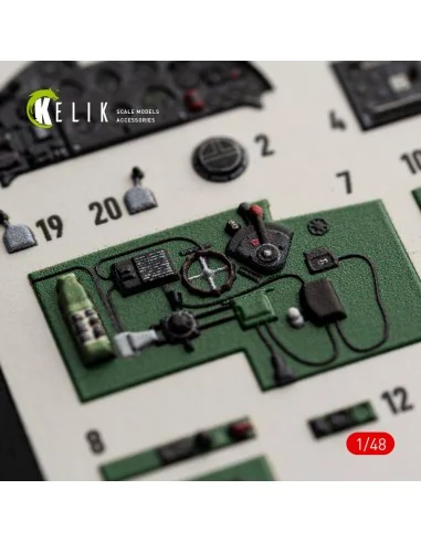 Fulmar Mk.II - interior 3D decals for Trumpeter, 1/48 - Kelik K48204