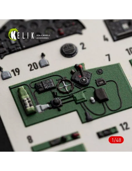 Fulmar Mk.II - interior 3D decals for Trumpeter, 1/48 - Kelik K48204