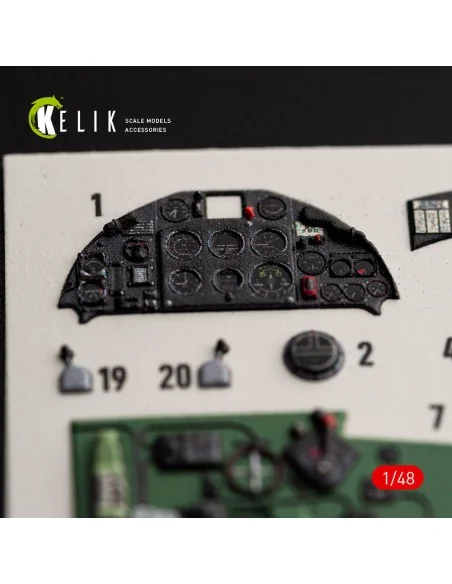Fulmar Mk.II - interior 3D decals for Trumpeter, 1/48 - Kelik K48204