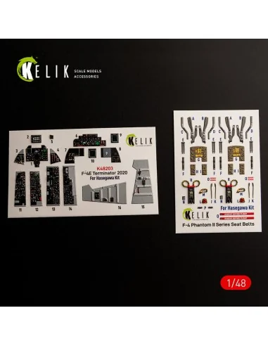 F-4E Terminator - interior 3D decals for Hasegawa, 1/48 - Kelik K48203