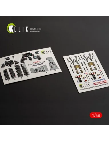 F-4E Terminator - interior 3D decals for Hasegawa, 1/48 - Kelik K48203