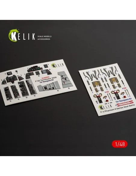 F-4E Terminator - interior 3D decals for Hasegawa, 1/48 - Kelik K48203