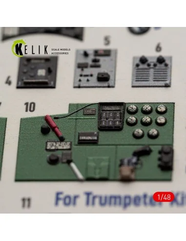 Fulmar Mk.II - interior 3D decals for Trumpeter, 1/48 - Kelik K48204