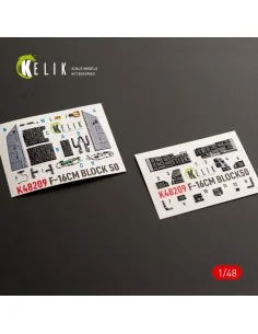 F-16CM - interior 3D decals for Great Wall Hobby, 1/48 - Kelik K48209 2