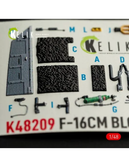 F-16CM - interior 3D decals for Great Wall Hobby, 1/48 - Kelik K48209