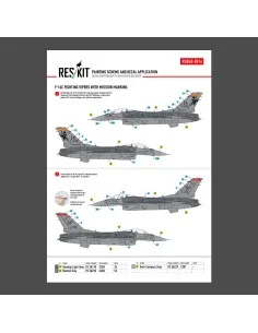 F-16C Fighting Vipers (Block 30, 40, 42, 50, 52) with mission marki...