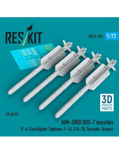 AIM-2000 IRIS-T missiles (4 pcs) (F-4, Eurofighter Typhoon, F-16, F...