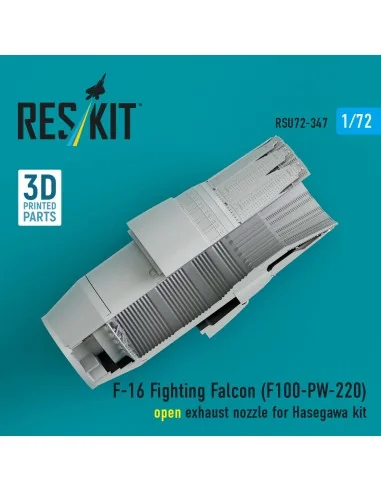 F-16 Fighting Falcon (F100-PW-220) open exhaust nozzle (3D Printed)...