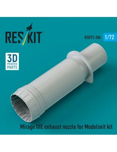 Mirage IIIE exhaust nozzle (3D Printed) for Modelsvit, 1/72 - ResKi...