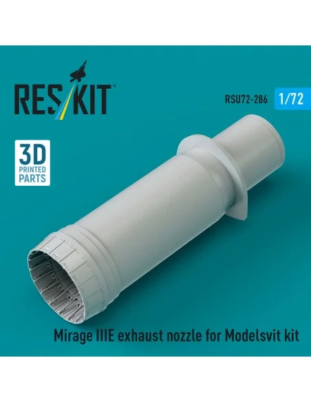 Mirage IIIE exhaust nozzle (3D Printed) for Modelsvit, 1/72 - ResKi...