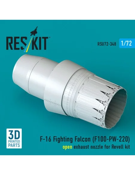 F-16 Fighting Falcon (F100-PW-220) open exhaust nozzle (3D Printed)...