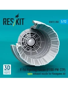 F-16 Fighting Falcon (F100-PW-229) open exhaust nozzle (3D Printed)...