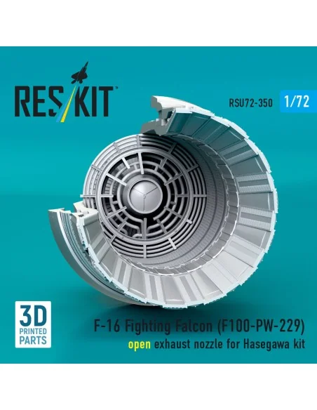 F-16 Fighting Falcon (F100-PW-229) open exhaust nozzle (3D Printed)...