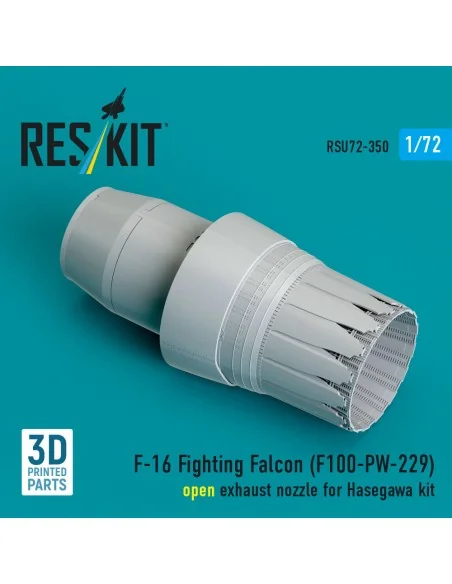 F-16 Fighting Falcon (F100-PW-229) open exhaust nozzle (3D Printed)...