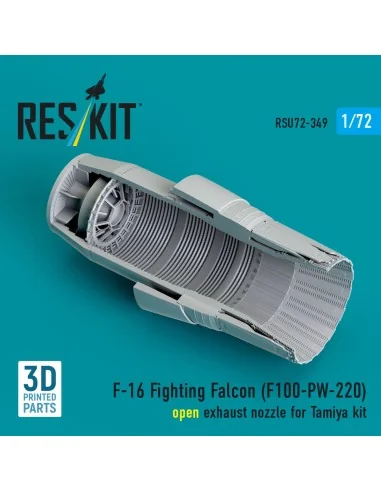 F-16 Fighting Falcon (F100-PW-220) open exhaust nozzle (3D Printed)...
