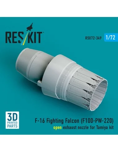 F-16 Fighting Falcon (F100-PW-220) open exhaust nozzle (3D Printed)...
