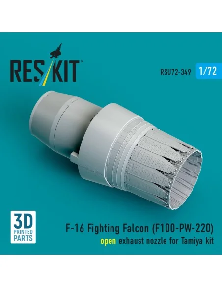 F-16 Fighting Falcon (F100-PW-220) open exhaust nozzle (3D Printed)...