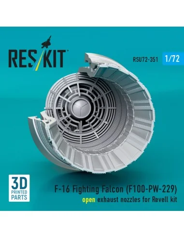 F-16 Fighting Falcon (F100-PW-229) open exhaust nozzle (3D Printed)...
